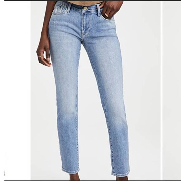 Frame Womens Le Garcon Mid-Rise Boyfriend Denim Jeans in Overturn Size 28 - Picture 1 of 12